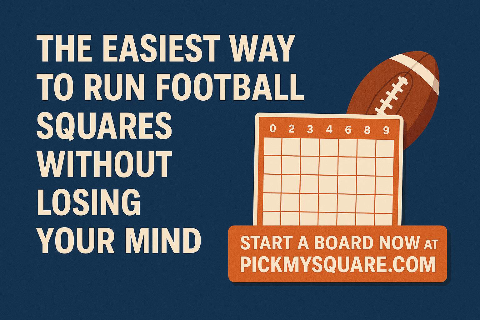 How to Run Football Squares in 10 Minutes (Without the Chaos)